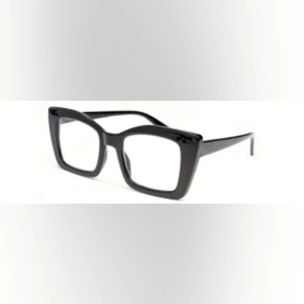 +100  Black Oversized Square Readers Glasses